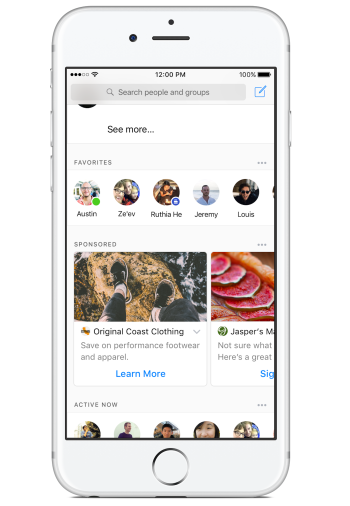 pubblicità su messenger facebook